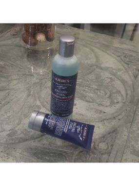 KIEHL'S MENS FACIAL FUEL FACE WASH AND MOISTURIZER DUO 250ML, 75 ML